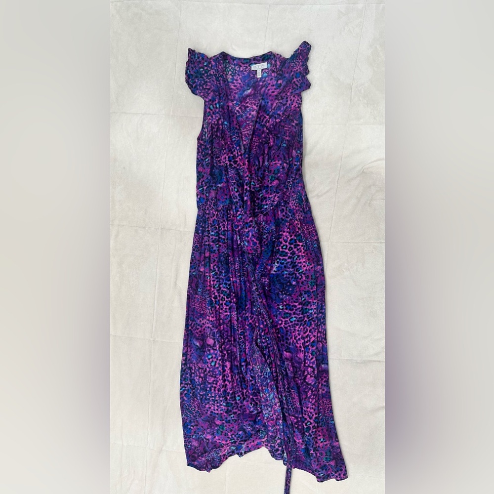 Sofia by Sofia Vergara Purple and Blue Print Dress